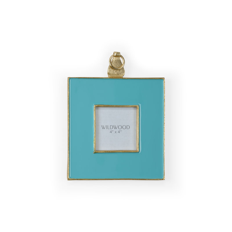 Cadre pour photo simple 4 po x 4 po, Aqua