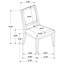 Ensemble de 2 chaises d'appoint blanches