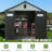 8X12FT Outdoor Resin Storage Shed, Waterproof Plastic Garden Shed With Lockable Door, Windows & Vents, Outside Tool Storage Shed For Patio Furniture, Lawn Mower, Bike-121497862