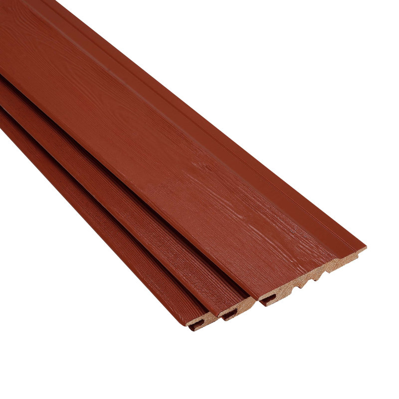 Viking Painted Cladding TG Shiplap Swedish Red (L) 2.4M (W) 146 Mm (T)  19Mm Pack Of 6 Pieces (1 Bundle)