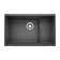Precis Cascade SILGRANIT 29" Single Bowl Undermount Kitchen Sink with Colander