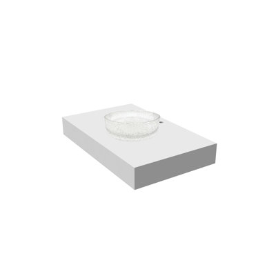 Lavabos vasques rondes en cristal 14 "avec base 30" Stadium