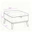 Repose-pieds 31 po avec rangement Mid-Century-129871678-129871677