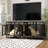 Four Door Large Dog Crate With Iron Frame and Divider-375899157
