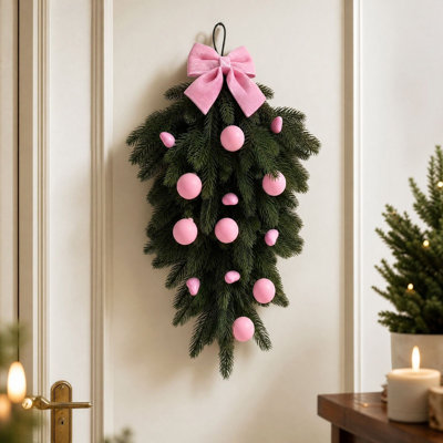 Décorations de Noël, ornements pour sapin de Noël, ambiance, fleurs décoratives de Noël