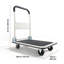 Chariot de manutention pliable, capacité de charge de 150 kg, dimensions : 74 x 48 x 83 cm, plateau pliable avec roues pivotantes, poignée de poussée compacte