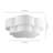 3 - Light Tiered Shade Flush Mount Ceiling Light
