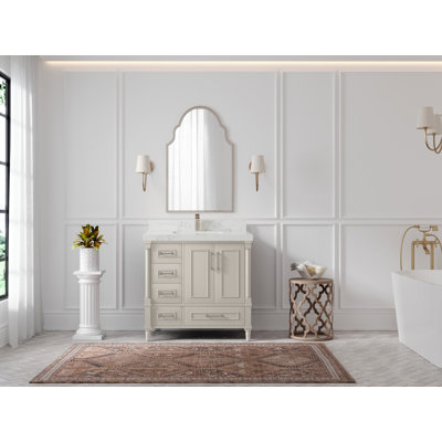 Meuble-lavabo simple 36 po avec plateau Aberdeen