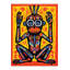 Tapis décoratif multicolore lavable à motif abstrait à motif de singes-579174457