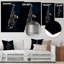 «Saxophone Midnight Blue I» sur métal-1852580508