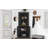 4-Door Wood Cabinet with Adjustable Shelves-895886142