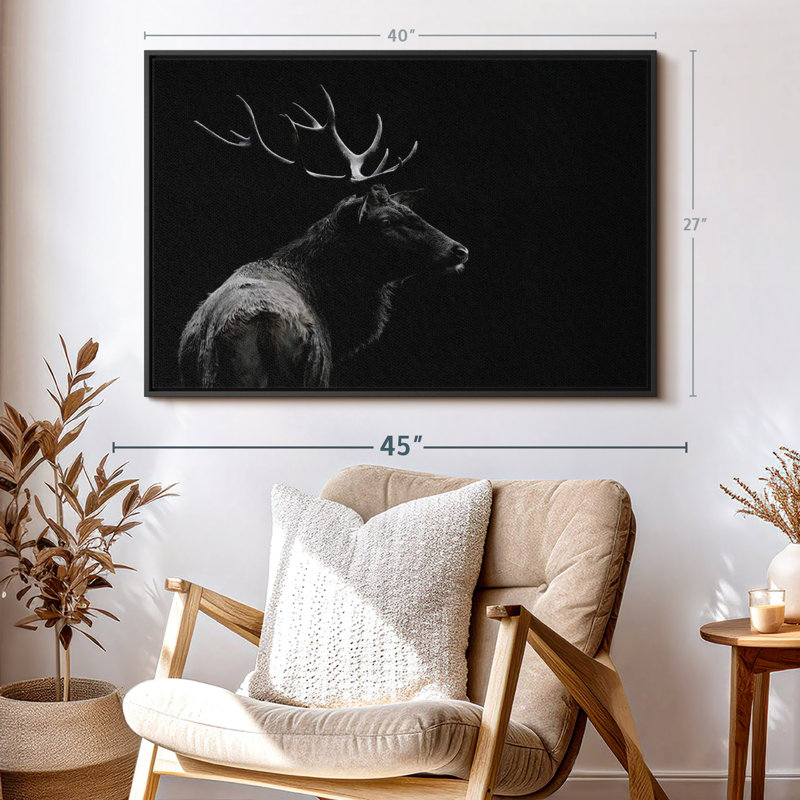 Impression sur toile monochrome, H 27 po x l 40 po