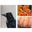 Couronne d'Halloween orange et noire