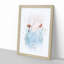 Branches of Red Berries in Abstract - Picture Frame Painting Print-55679222-55679227