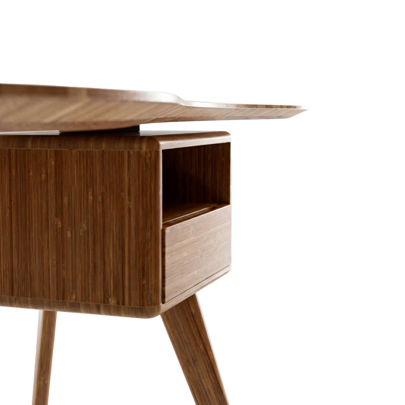 Wynn Solid Wood Writing Desk, Brown