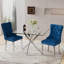 Ensemble de salle à manger à piédestal carré avec chaise capitonnée-1636566516-1618260474-1618260473