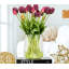 Tulipes artificielles Real Touch dans un vase en verre -1915121170