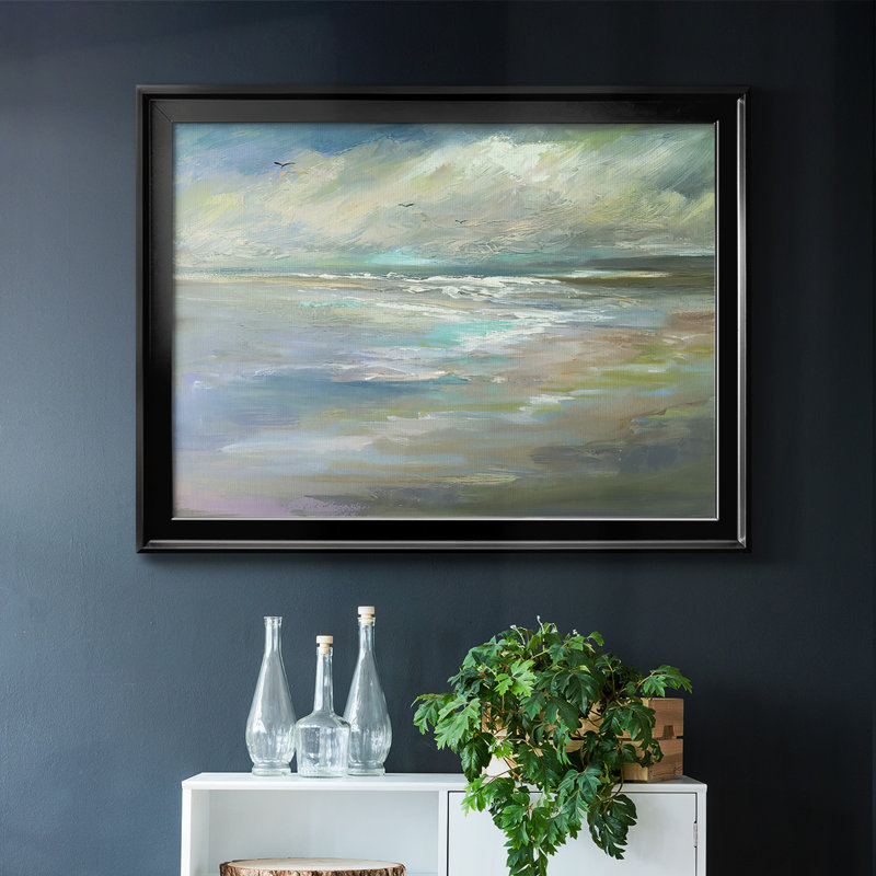 Beach Light I, reproduction d'art sur toile, Noir, H 30 po x l 44 po x P 1,5 po