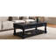 Table basse à plateau relevable avec tablette fixe Farmhouse