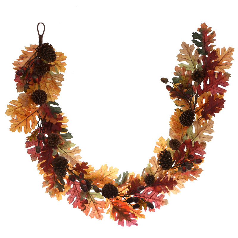 72'' in. Faux Oak Garland