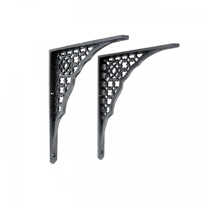 Aluminum Ornate Wall Shelf Bracket