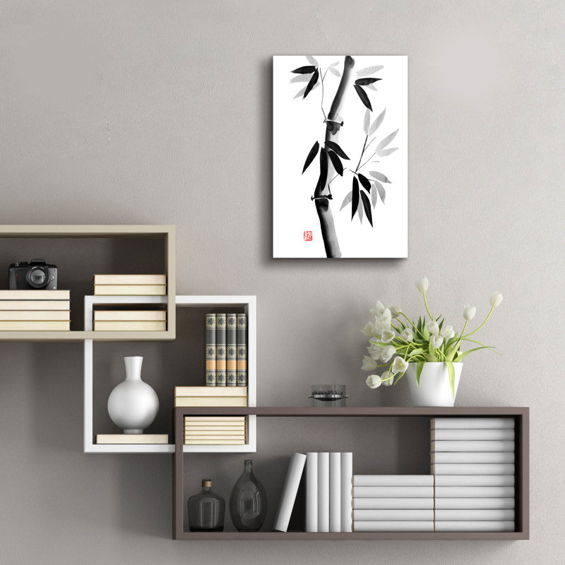 «Bamboo 02» par Pechane, art mural en verre acrylique, H 24 po x l 16 po x P 0,2 po