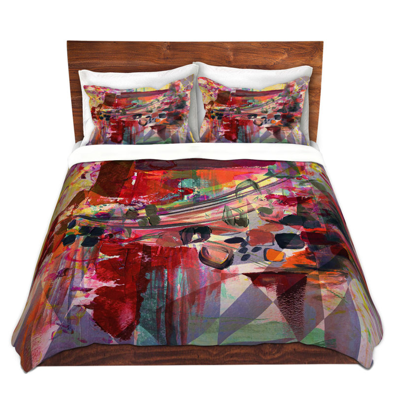 Ensemble de housse de couette hyperbolique fusion, 1 housse de couette grand + 2 taies standards