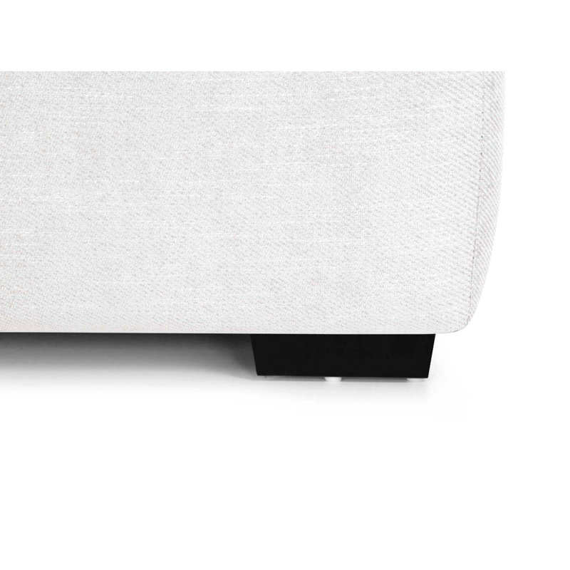 Chaise à deux accoudoirs Benehaley, Neige