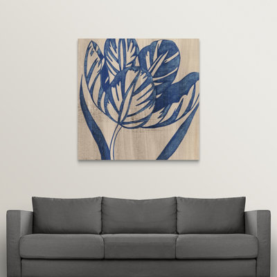 Indigo Floral " Indigo Tulip "