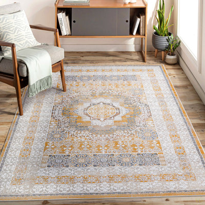 Collection 6X9 /Medallion Non-Shedding Living Room Bedroom Dining Home Office Stylish And Stain Resistant Area Rug