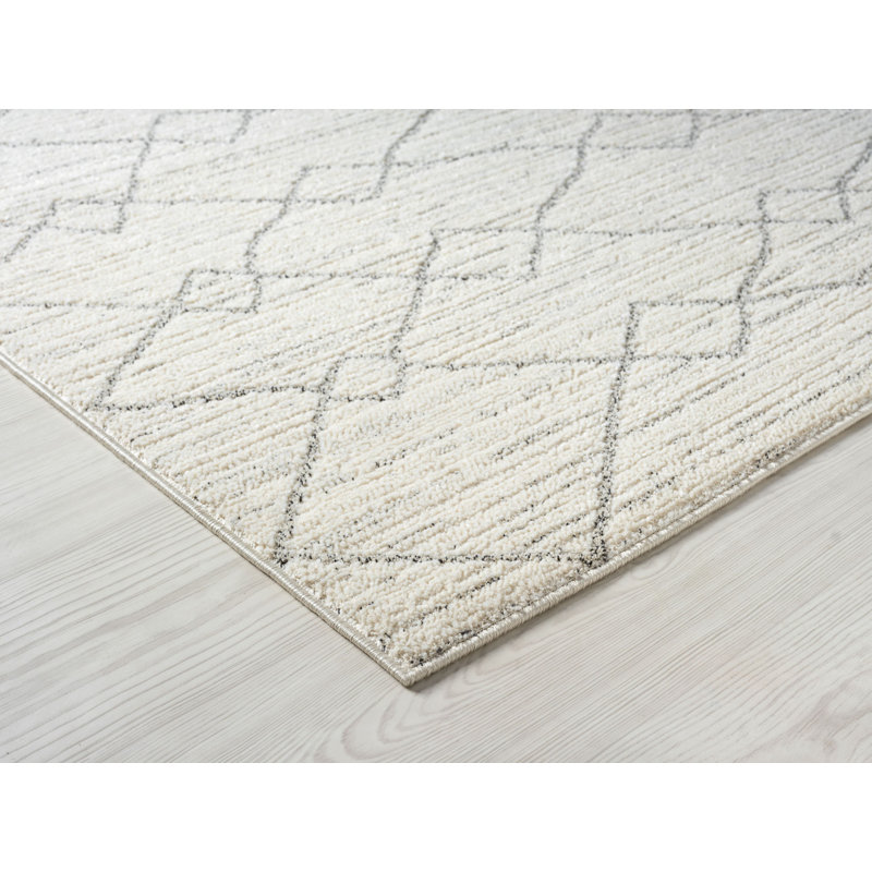Tapis Maresia Lines, ivoire, Rectangle 5 pi 3 po x 7 pi 3 po