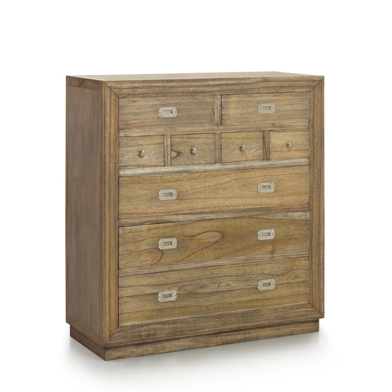 Merapi Solid Wood 100 cm W Chest of 7 Drawers