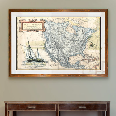 " North America Map " by Paul Cezanne