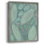 Blue Orbs I Framed Print - Solid Wood-332099287