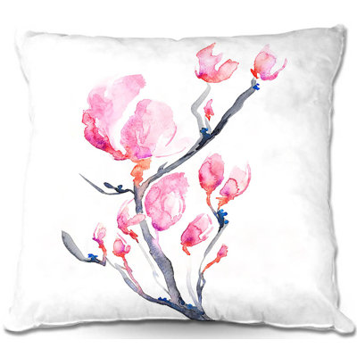 Housse et insert de coussin carré japonais Magnolia
