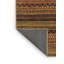 Tapis brun en laine et polyester tissé à la machine Eletto-76815004