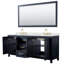 Ensemble de meuble-lavabo double 80 po avec dessus en quartz et miroir Daria-100501962-100481643-100481644