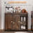 Industrial Farmhouse Sliding Barn Door Cabinet