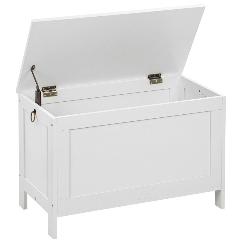 Val Blanket Storage Chest with Flip Top, White