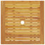 Set Of 2 Natural Wood Solid Acacia Wood 70 Cm Long Table