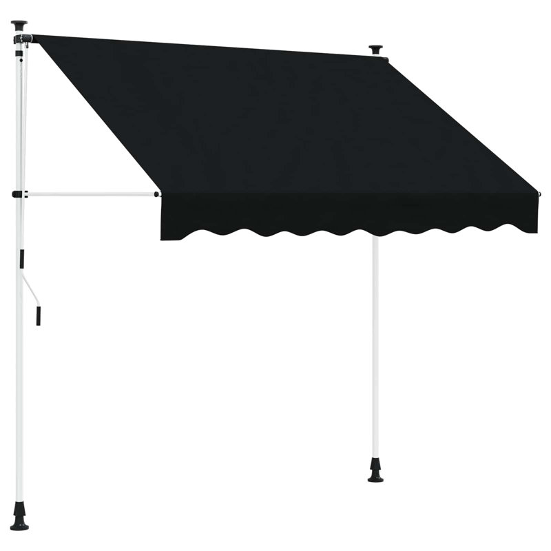 VidaXL Retractable, Black, 300cm H x 100cm W x 115cm D