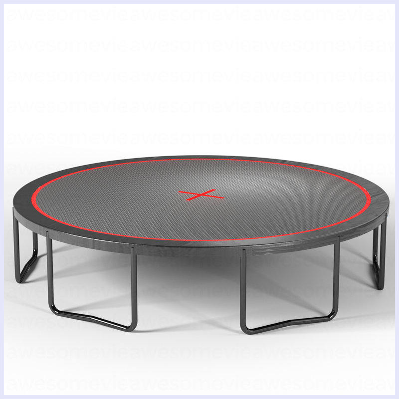 YC 16FT Trampoline Pumpkin- Black Red