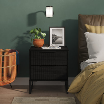 Chaelynn 45cm W Manufactured Wood Bedside Table