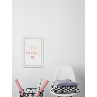 Hello beautiful-impression d’art textuel sur papier