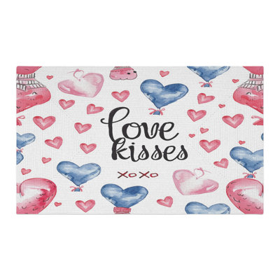 Cupid’s Words of Love Braided Rug