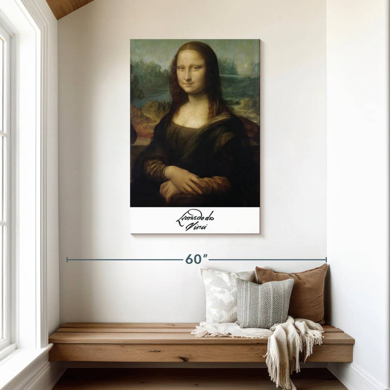Affiche de l'exposition «Mona Lisa Da Vinci», H 45 po x l 30 po