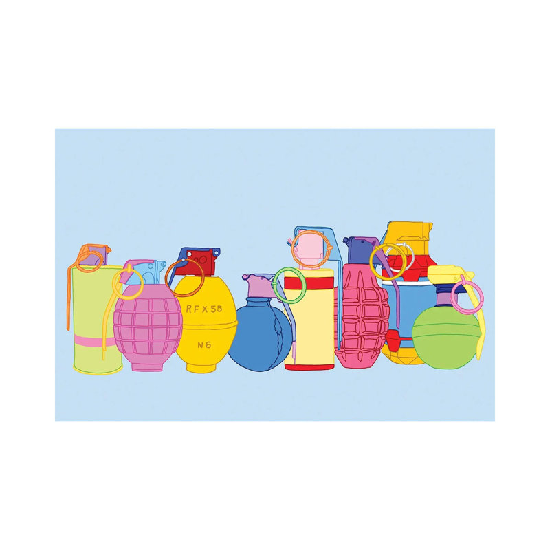 Candy Coated Grenades by Jaymie Metz - Wrapped Canvas Painting, 20.32 cm H x 30.48 cm W