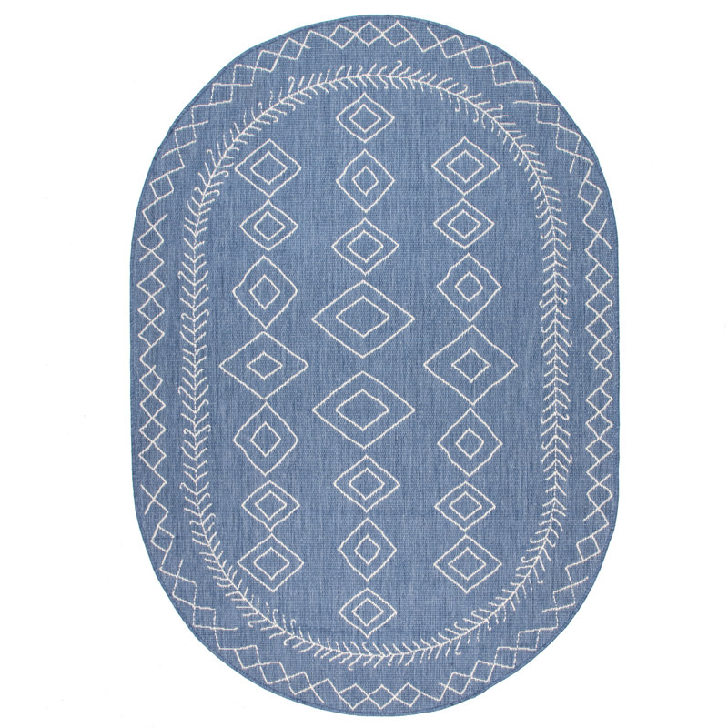 Tapis intérieur / extérieur Cota Diamond, Ovale 8 pi x 10 pi