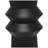 Black Metal Tall Art Deco Fluted Floor Decorative Vase, 8" x 8" x 32"-326744566-326744564
