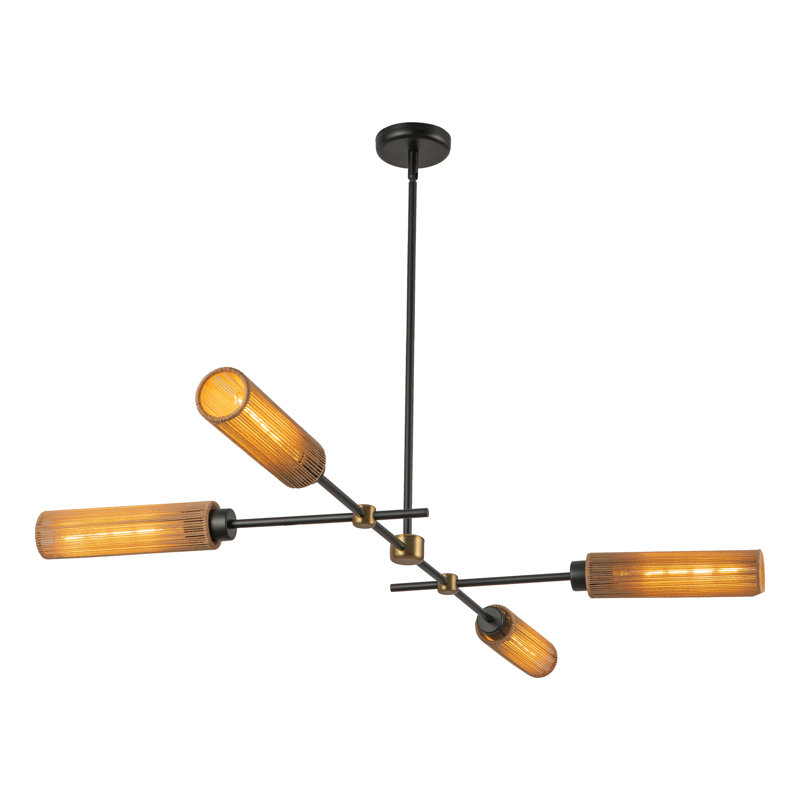 Colby 4 - Light Black Sputnik Pendant